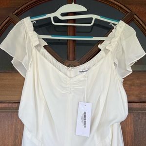 Reformation Butterfly dress - ivory size 12